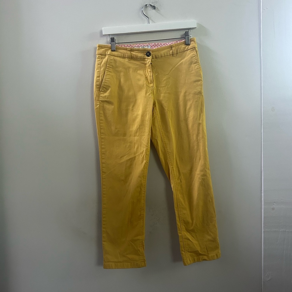Boden yellow trousers 4 petite